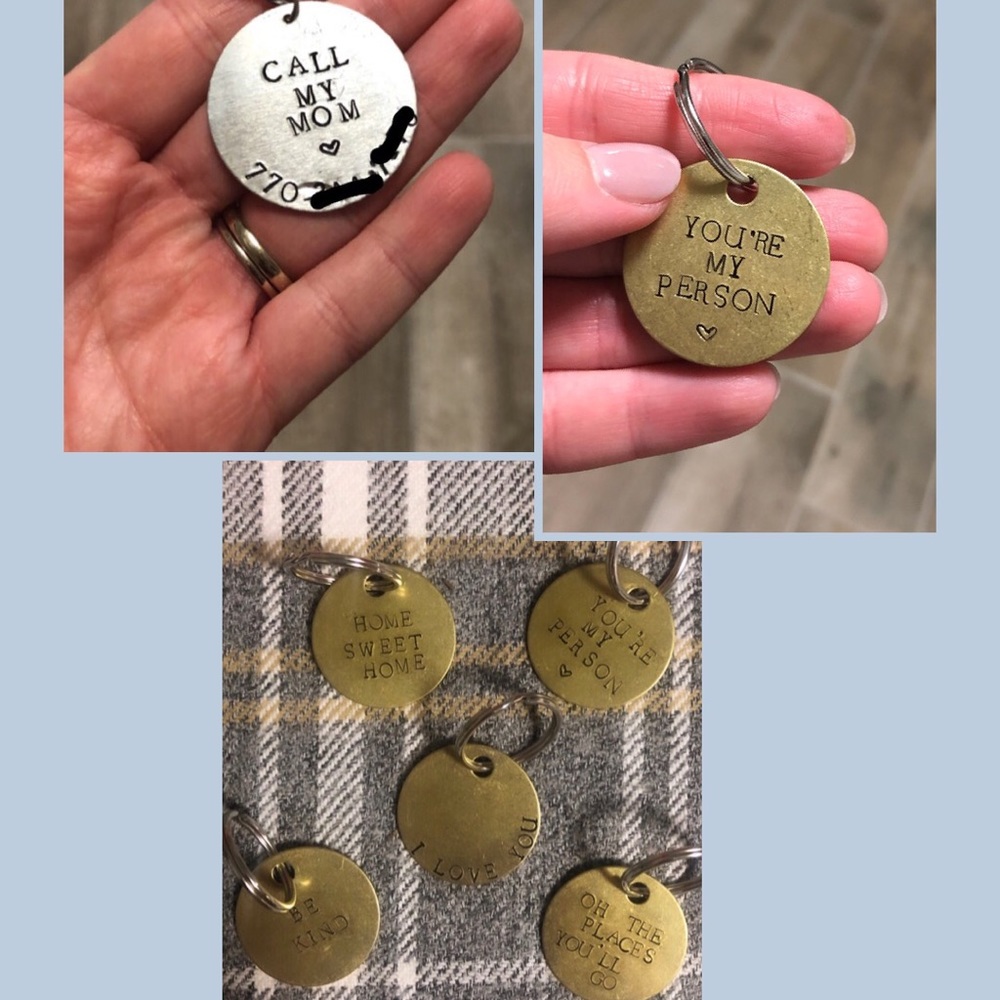 Handmade keychains and pet tags❤️